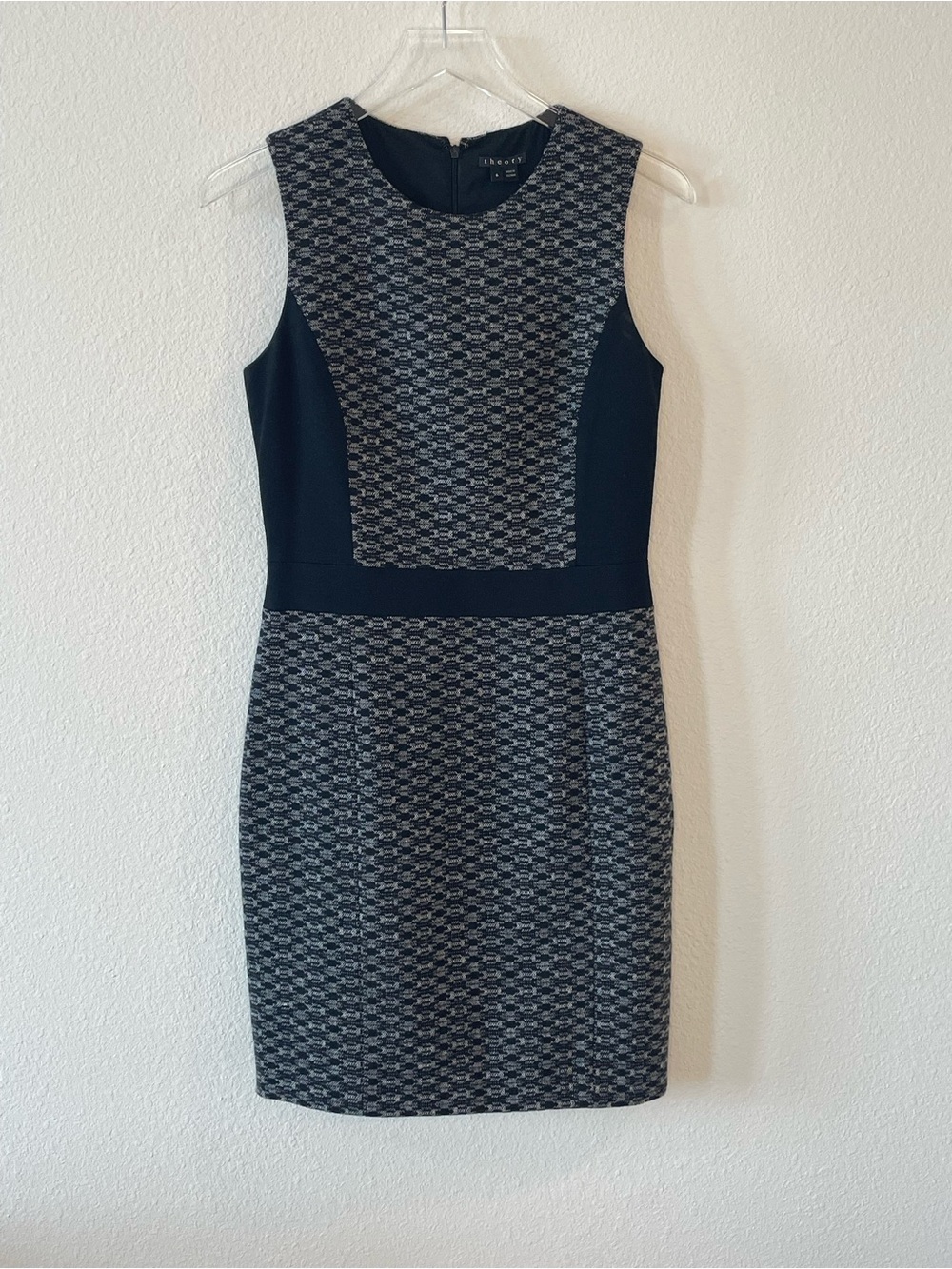 Theory Black & Gray Toli Sheath Dress 6